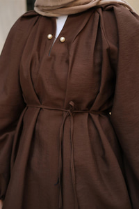 Olivia İncili Takım Kahverengi