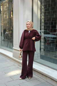 Olivia İncili Takım Mürdüm