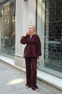 Olivia İncili Takım Mürdüm