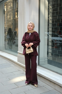 Olivia İncili Takım Mürdüm