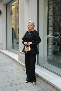 Olivia İncili Takım Siyah