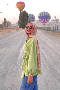 Omuz Bağlamalı Poplin Gömlek Yeşil