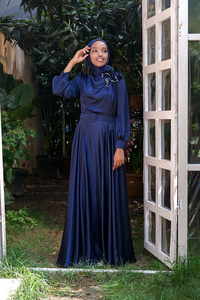 Uygun Fiyatlı OMUZ CICEKLI KEMERLI ABIYE | Loccomoda.com 