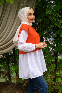 Uygun Fiyatlı OMUZ FIRFIRLI GOMLEK DETAY TUNIK | Loccomoda.com 