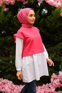 Uygun Fiyatlı OMUZ FIRFIRLI GOMLEK DETAY TUNIK | Loccomoda.com 