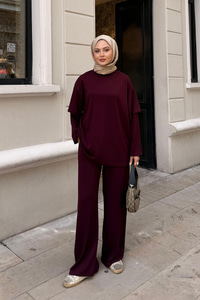 Omuz Parça Detay Takım Bordo