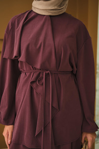 Omuzdan Volanlı Takım Mürdüm