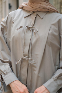 Ön Kurdele Detay Oval Kesim Küf Yeşil