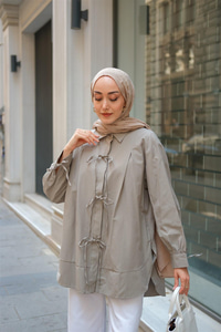 Ön Kurdele Detay Oval Kesim Küf Yeşil