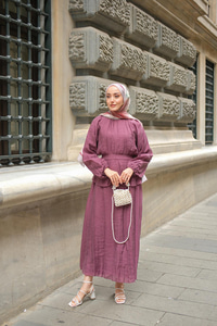 Ön Parça Tül Elbise Gül Kurusu