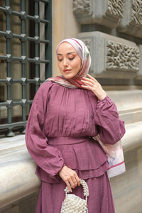 Ön Parça Tül Elbise Gül Kurusu