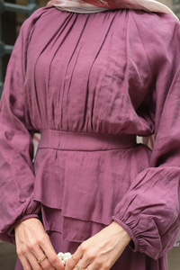 Ön Parça Tül Elbise Gül Kurusu