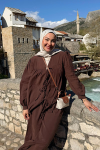 Önden Bağlamalı Cupra Takım Kahverengi