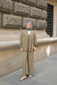 Önden Bağlamalı Cupra Takım Küf Yeşil