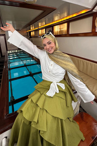 Önden Bağlamalı Gömlek Beyaz