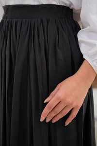 Önden Büzgülü Çift Cepli Etek Füme