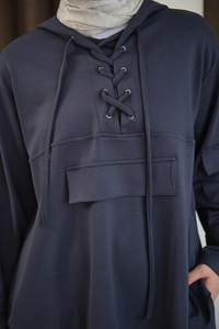 Önü Çapraz İp Detay Takım Füme