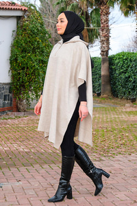 Önü Fermuarlı Panço Taş