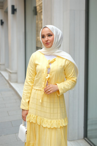 Önü Kurdale Detay ikili Takım Sarı