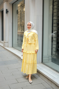 Önü Kurdale Detay ikili Takım Sarı