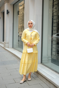 Önü Kurdale Detay ikili Takım Sarı