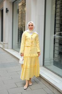 Önü Kurdale Detay ikili Takım Sarı