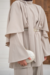 Önü Pile Detay Kemerli Takım Taş