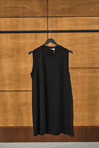 Önü Şifon İçlik Siyah