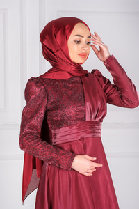 Uygun Fiyatlı ONU SIMLI ABIYE BORDO | Loccomoda.com 