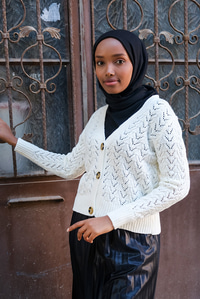 Uygun Fiyatlı ORGU DETAY DUGMELI HIRKA EKRU | Loccomoda.com 