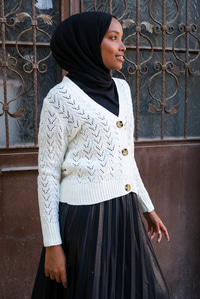 Uygun Fiyatlı ORGU DETAY DUGMELI HIRKA EKRU | Loccomoda.com 