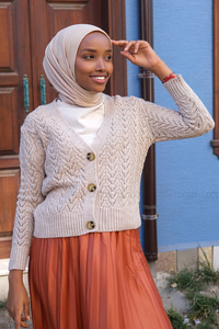 Uygun Fiyatlı ORGU DETAY DUGMELI HIRKA TAS | Loccomoda.com 