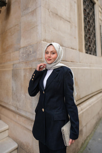 Oturan Fit Kot Ceket Koyu Mavi