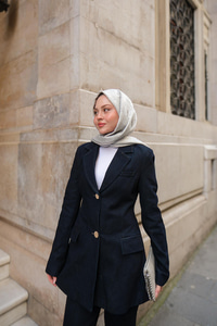 Oturan Fit Kot Ceket Koyu Mavi