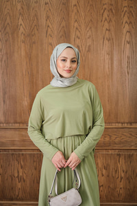 Oval Kesim Takım Yeşil