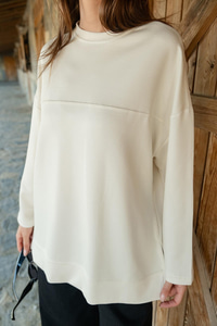 Oval Kesim Tunik Ekru