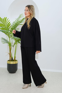 Oysho Geniş Form Dikişli Takım  Siyah