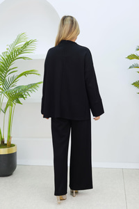 Oysho Geniş Form Dikişli Takım  Siyah