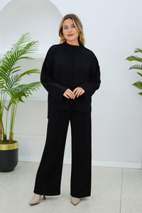 Oysho Geniş Form Dikişli Takım  Siyah