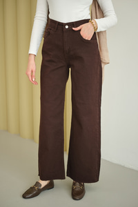 Palazzo Kot Pantolon Kahverengi