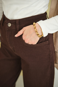 Palazzo Kot Pantolon Kahverengi