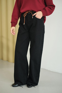 Palazzo Kot Pantolon Siyah