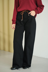 Palazzo Kot Pantolon Siyah