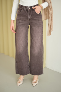 Palazzo Kot Pantolon Yıkama Kahve