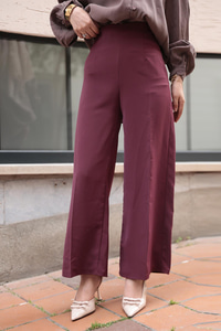 Pallazzo Pantolon Bordo