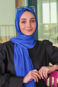 Uygun Fiyatlı PAMUK IPEK SAL SAX MAVI | Loccomoda.com 