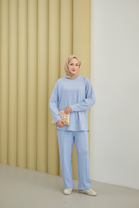 Pantolonlu Takım Açık Mavi