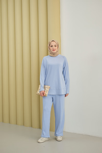 Pantolonlu Takım Açık Mavi