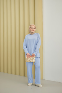 Pantolonlu Takım Açık Mavi