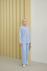 Pantolonlu Takım Açık Mavi